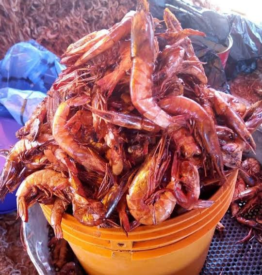 1 bucket of dried prawns 1kg