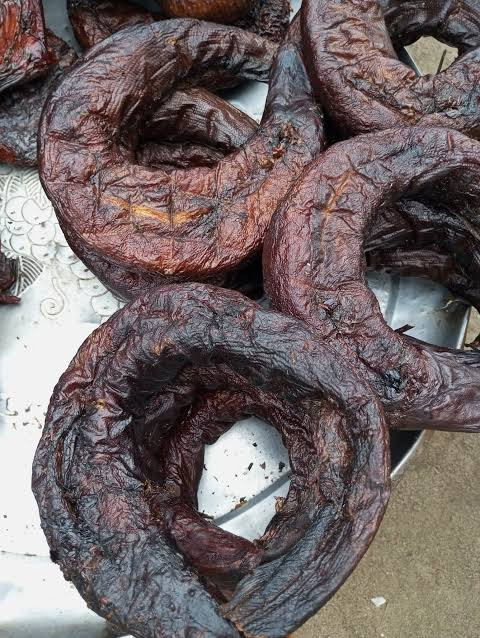 1carton of dried medium sizes of asa fish